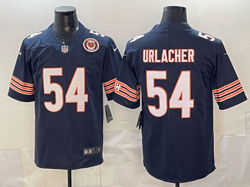 Men 2026 Chicago Bears #54 Urlacher blue 2th generation Nike Limited NFL Jersey style 006->chicago bears->NFL Jersey